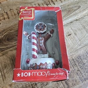 Benji the Gingerbread Boy Bon-Macy's 2004 Holiday Christmas